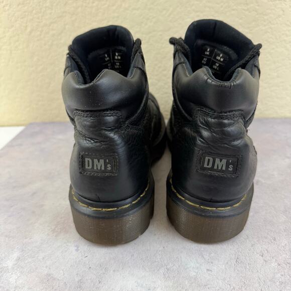 Dr. Martens Boots Mens Size 9 Black Leather Motorcycle Biker Combat 10963 Y2K main image 9